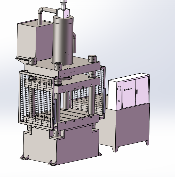 500 Ton Four-column Three-Beam Hydraulic Press Machine Kanggo Wheel Barrow