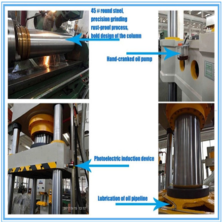 Kualitas Tinggi Profesional Y32 160 ton Mesin Press Hidrolik papat kolom Kanggo Nggambar Jero