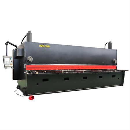 China CNC hydraulic mesin guillotine shearing otomatis karo sistem Estun E21S