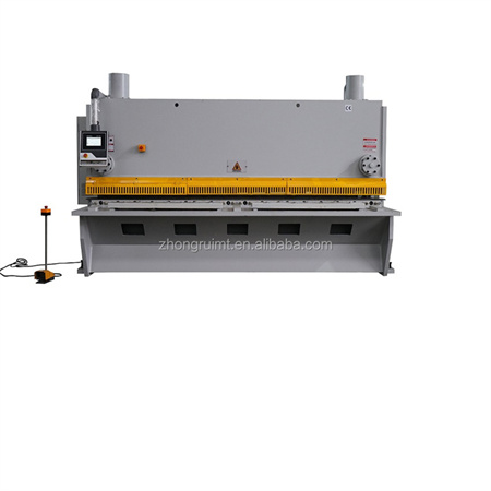 Mesin pemotong hidrolik QC11K kanggo rod baja / mesin pemotong cnc sing gampang operasi / gunting listrik kanggo lembaran logam