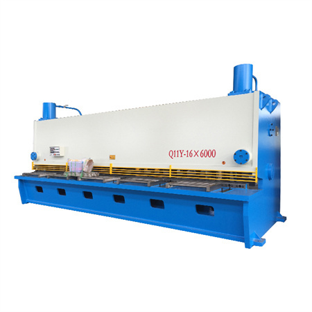 HAAS tipe hydraulic guillotine cnc shearing machine, dilengkapi sistem CNC E21S.