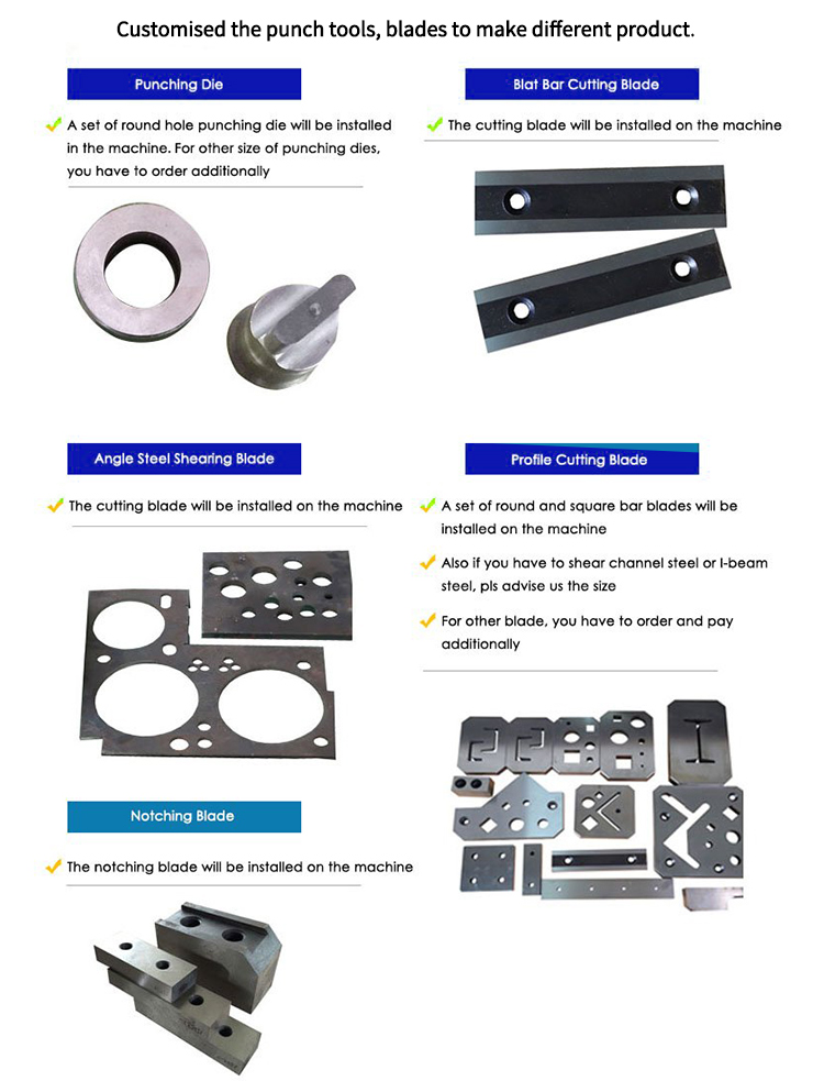 Hydraulic Ironworker 25 Ton Hand Tools Hydraulic Combined Punching And Cutting Machine Tukang Besi Hidrolik 25 Ton Alat Tangan Hidrolik Gabungan Punching lan Mesin Potong