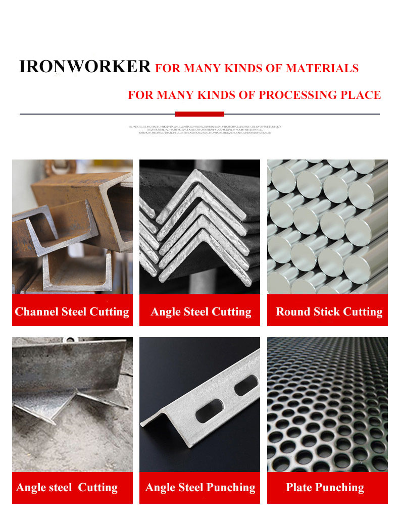 Hydraulic Ironworker 25 Ton Hand Tools Hydraulic Combined Punching And Cutting Machine Tukang Besi Hidrolik 25 Ton Alat Tangan Hidrolik Gabungan Punching lan Mesin Potong