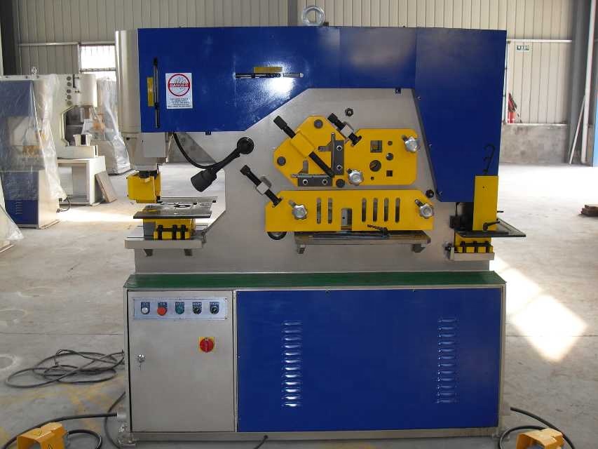Q35y Series Multifunctional Hydraulic Iron Worker Gabungan Shearing lan Punching Machine